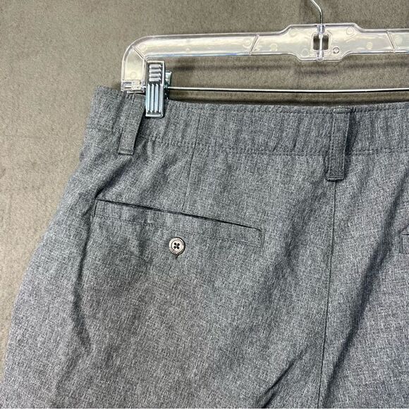 Under Armour Heat Gear Men's Shorts 34 loose fit Heathered Gray Performance Golf - Picture 10 of 13